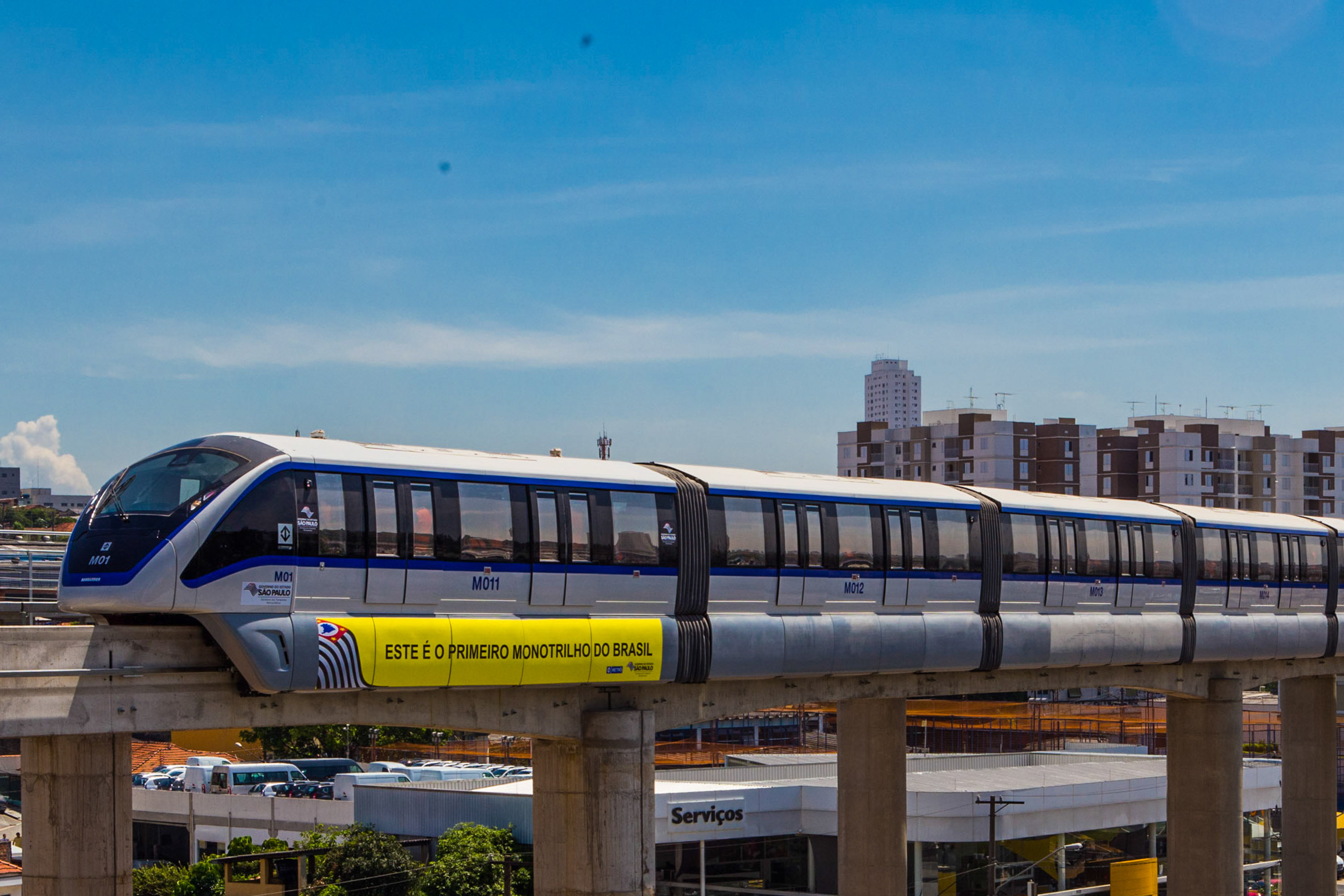 Viagem Experimental do Monotrilho - Linha 15, São Paulo.