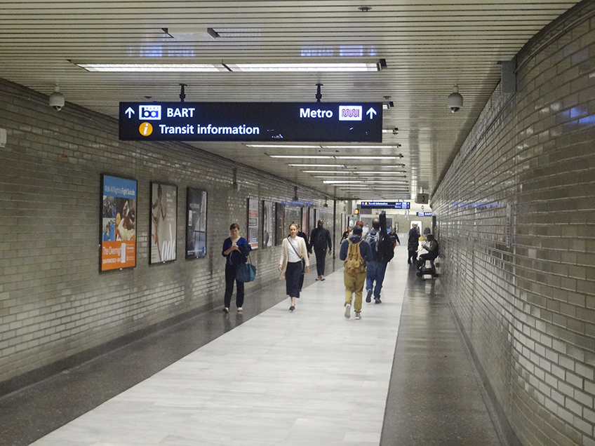 Integração entre o Muni Metro e o sistema BART | Foto: Caio Lobo
