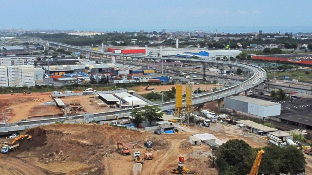 Trem Faz Teste No Tramo Do Metr De Salvador