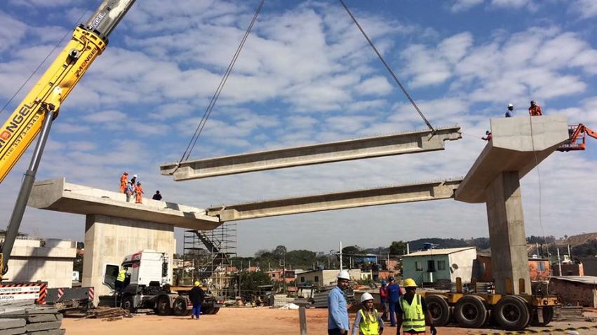 EMTU  Imprensa - obras do Viaduto Carapicuíba