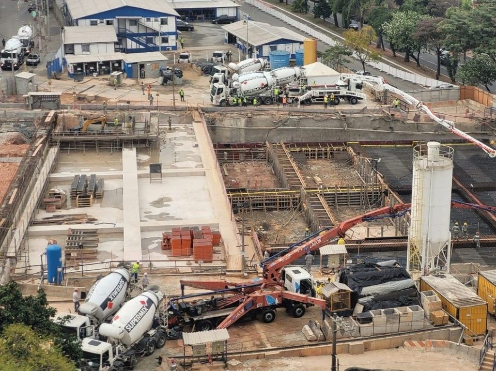 Obras Da Esta O An Lia Franco Do Metr Entram Em Nova Fase De Concretagem