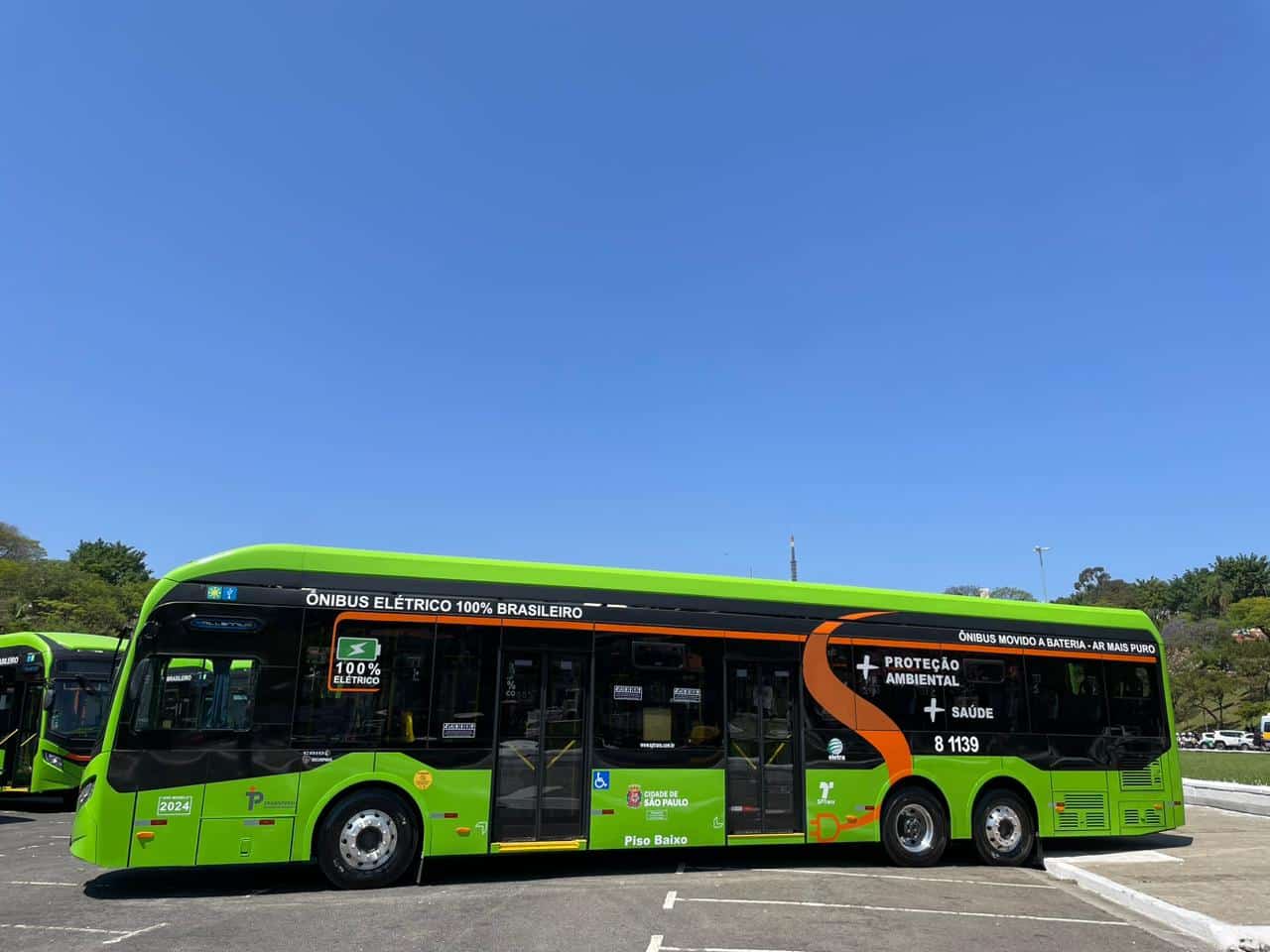 São Paulo recebe 50 novos ônibus elétricos 